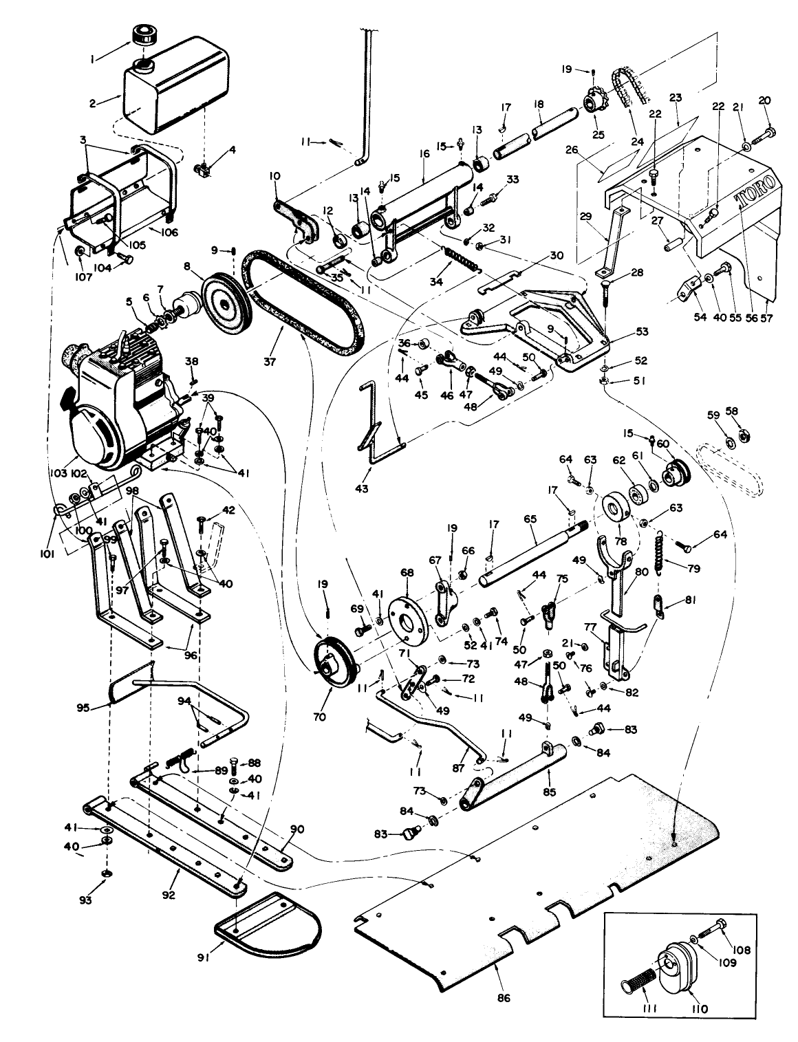 Engine And Counter Shaft Assembly