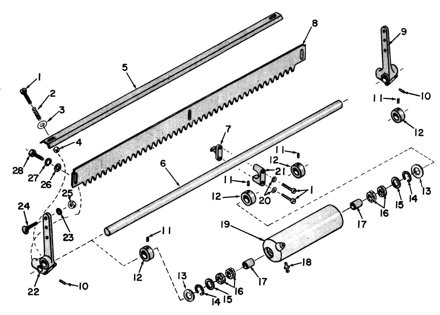 2 Sectlon Roller Assembly