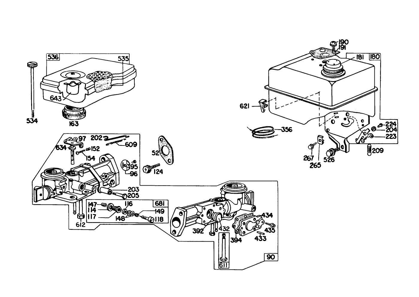 Carburetor Assembly Model No. 130292-0728-02