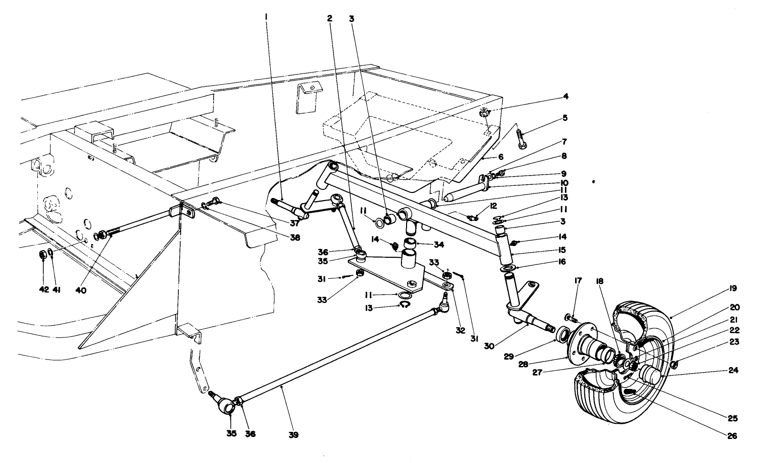 Rear Axle & Wheel Assembly