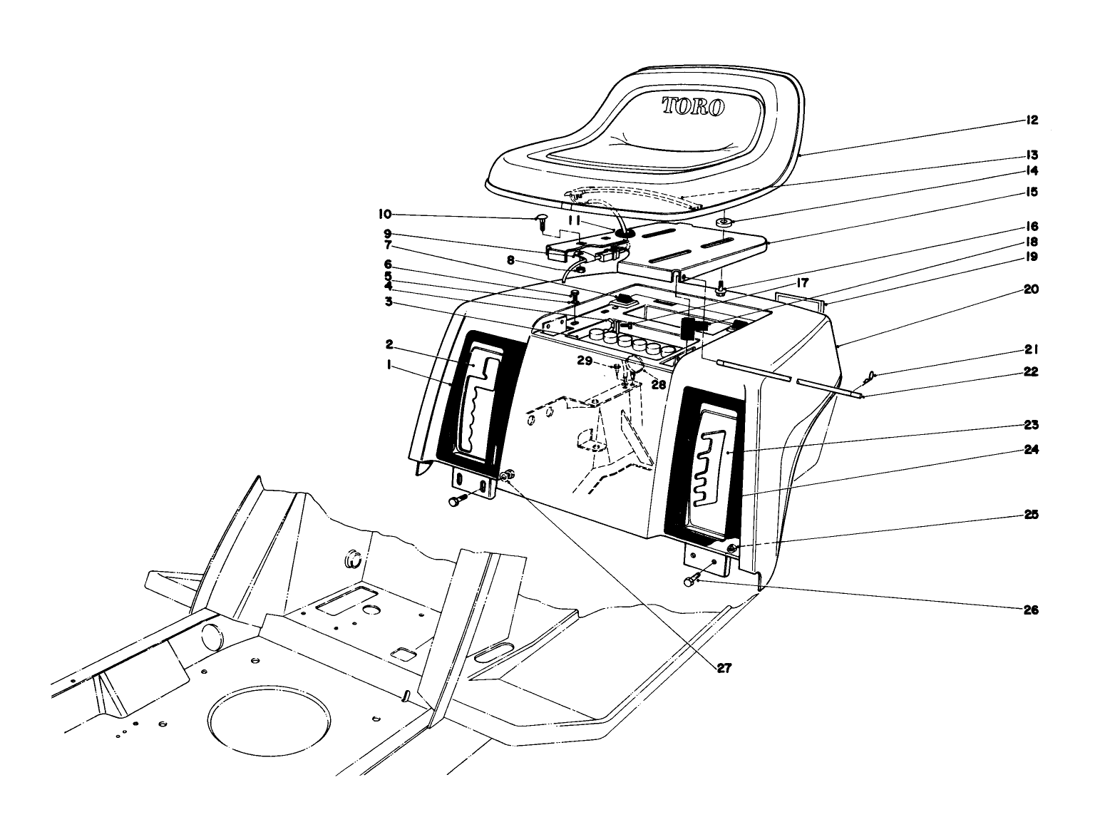 Rear Body & Seat Assembly