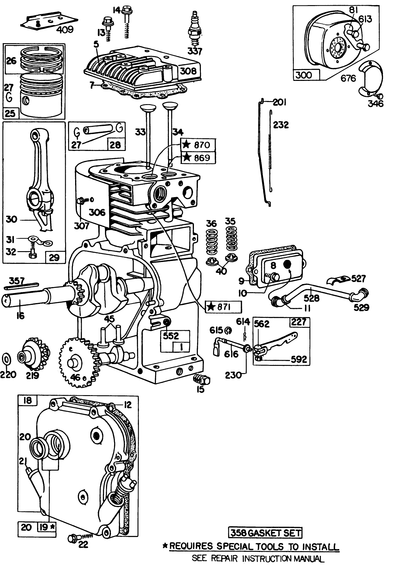 Engine Model No. 130202 Type 0600-01 Briggs & Stratton