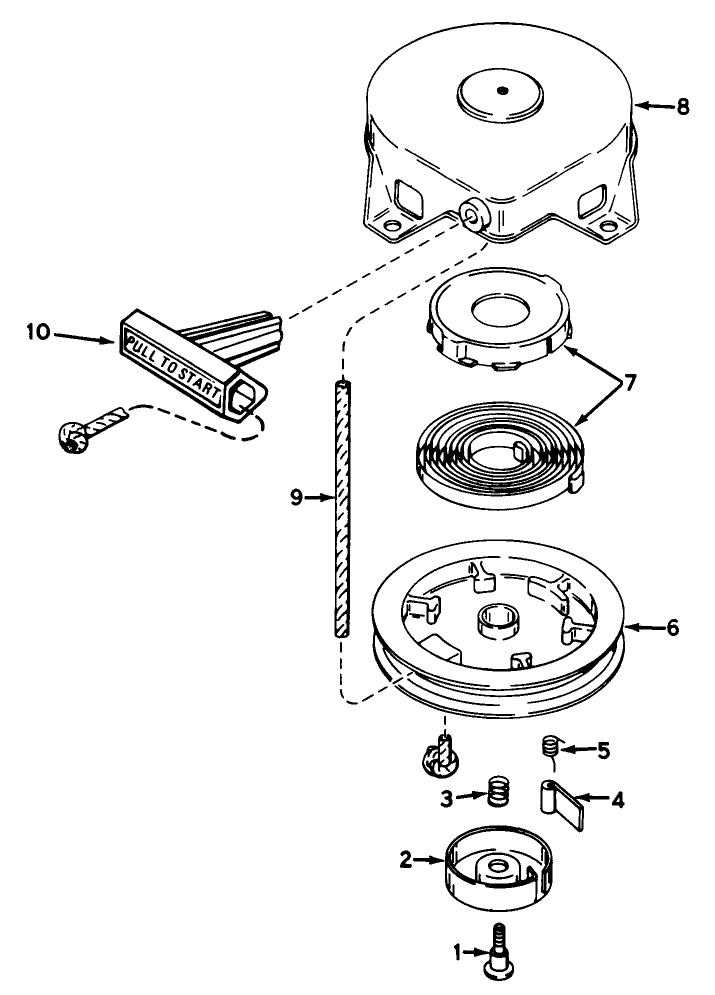 Shroud & Rewind Starter No. 590537