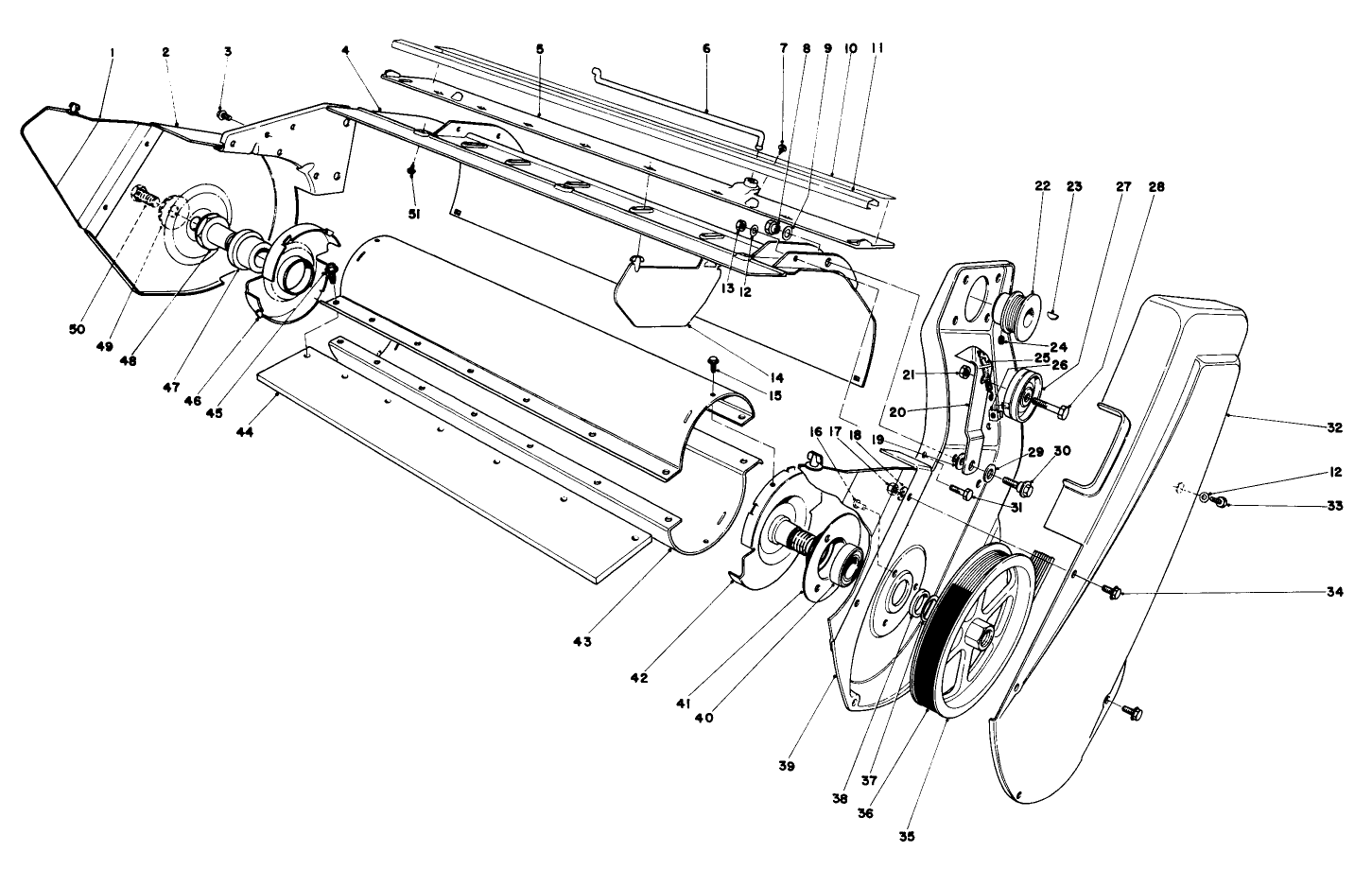 Lower Main Frame Assembly (model 38120 & 38130)
