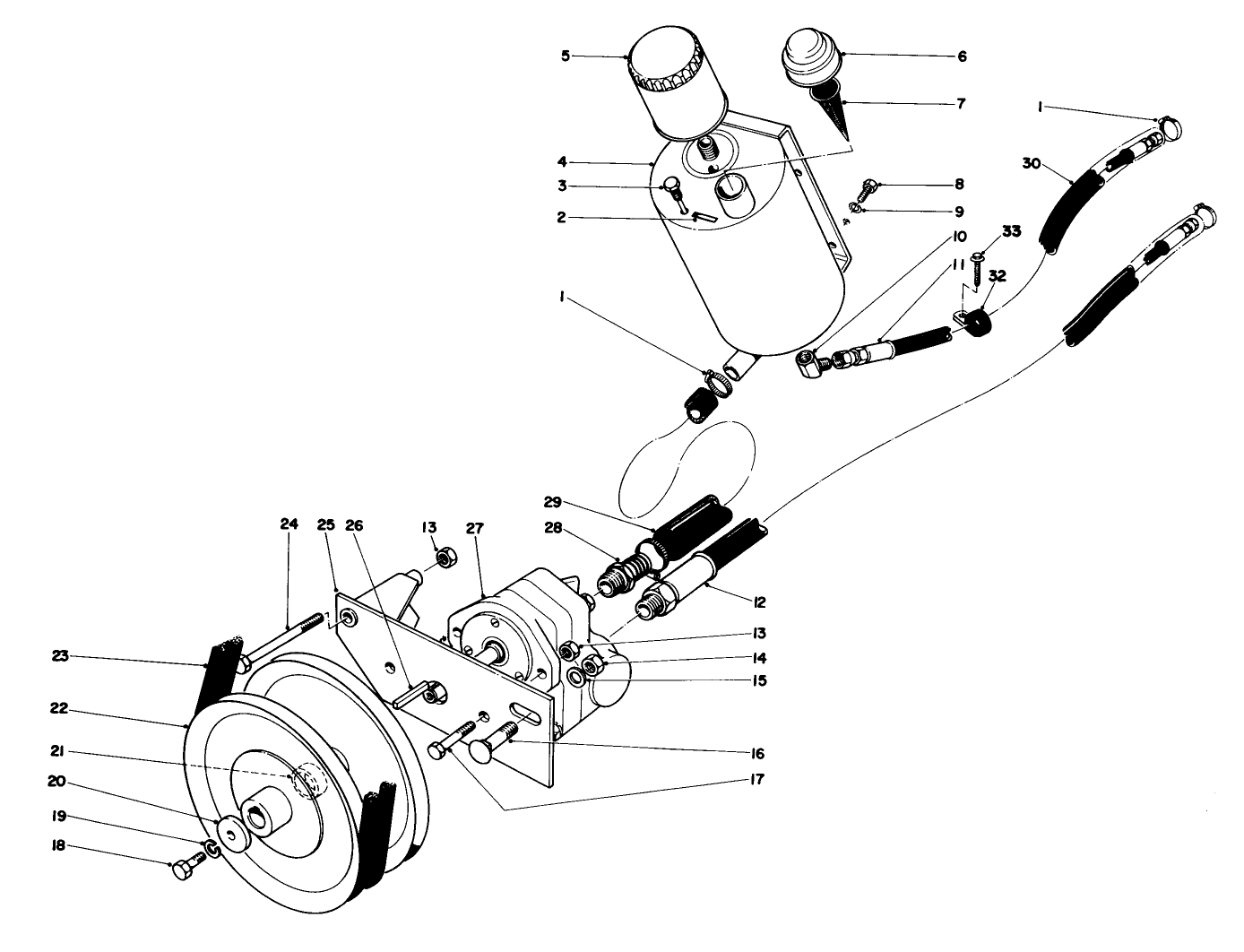 Hydraulic Pump And Reservoir