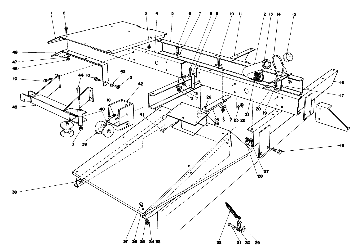 Main Frame Assembly-Front Parkmaster 5
