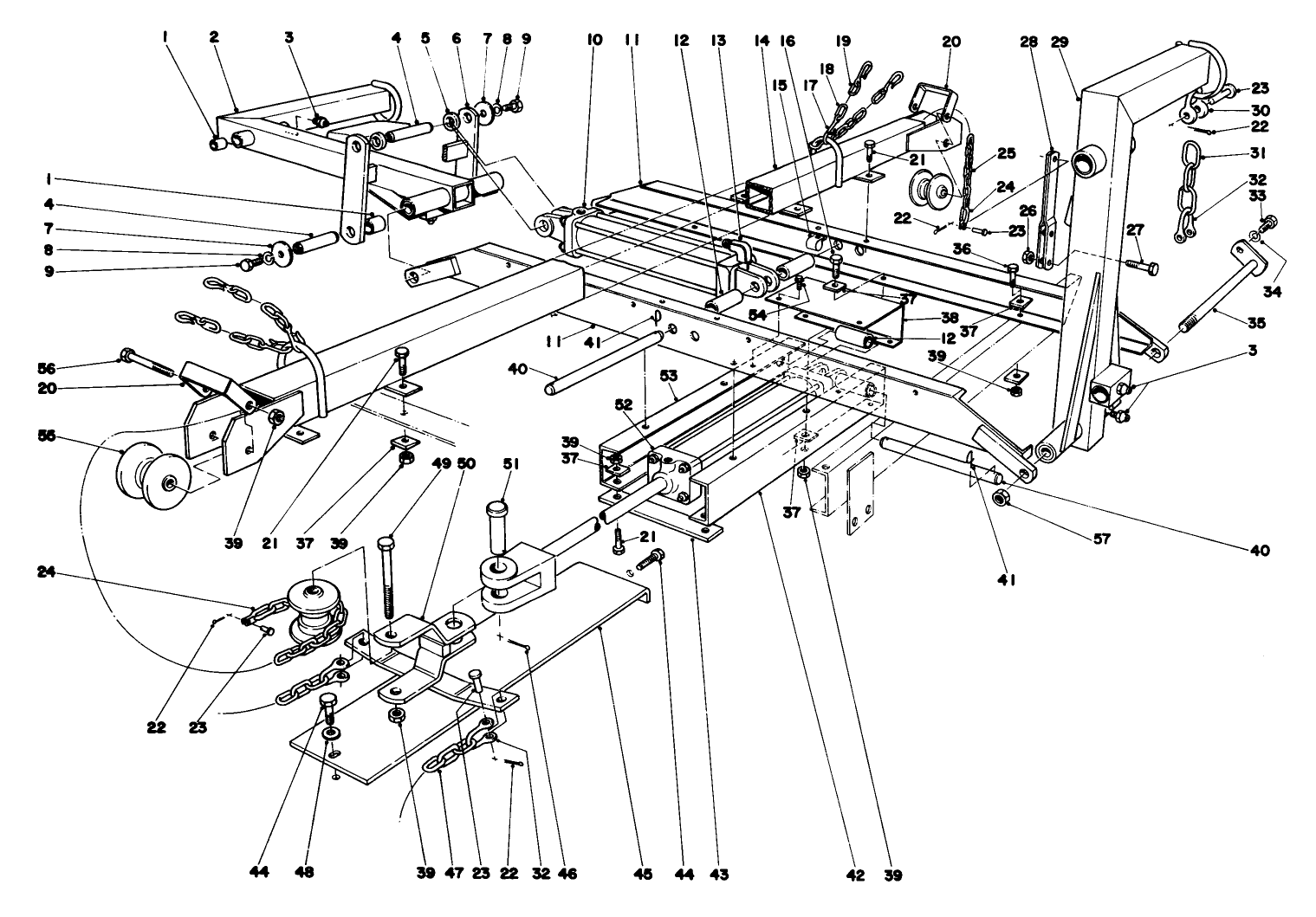 Main Frame Assembly-Rear Parkmaster 5
