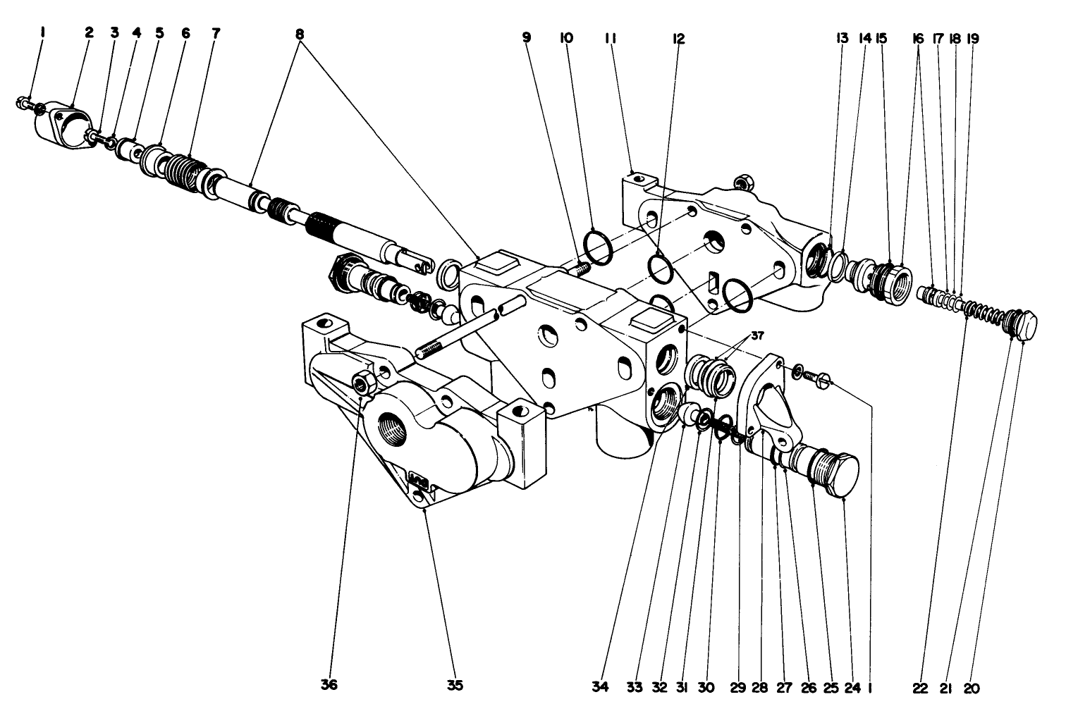Hydraulic Valve Assembly No. 26-0610-Parkmaster 7