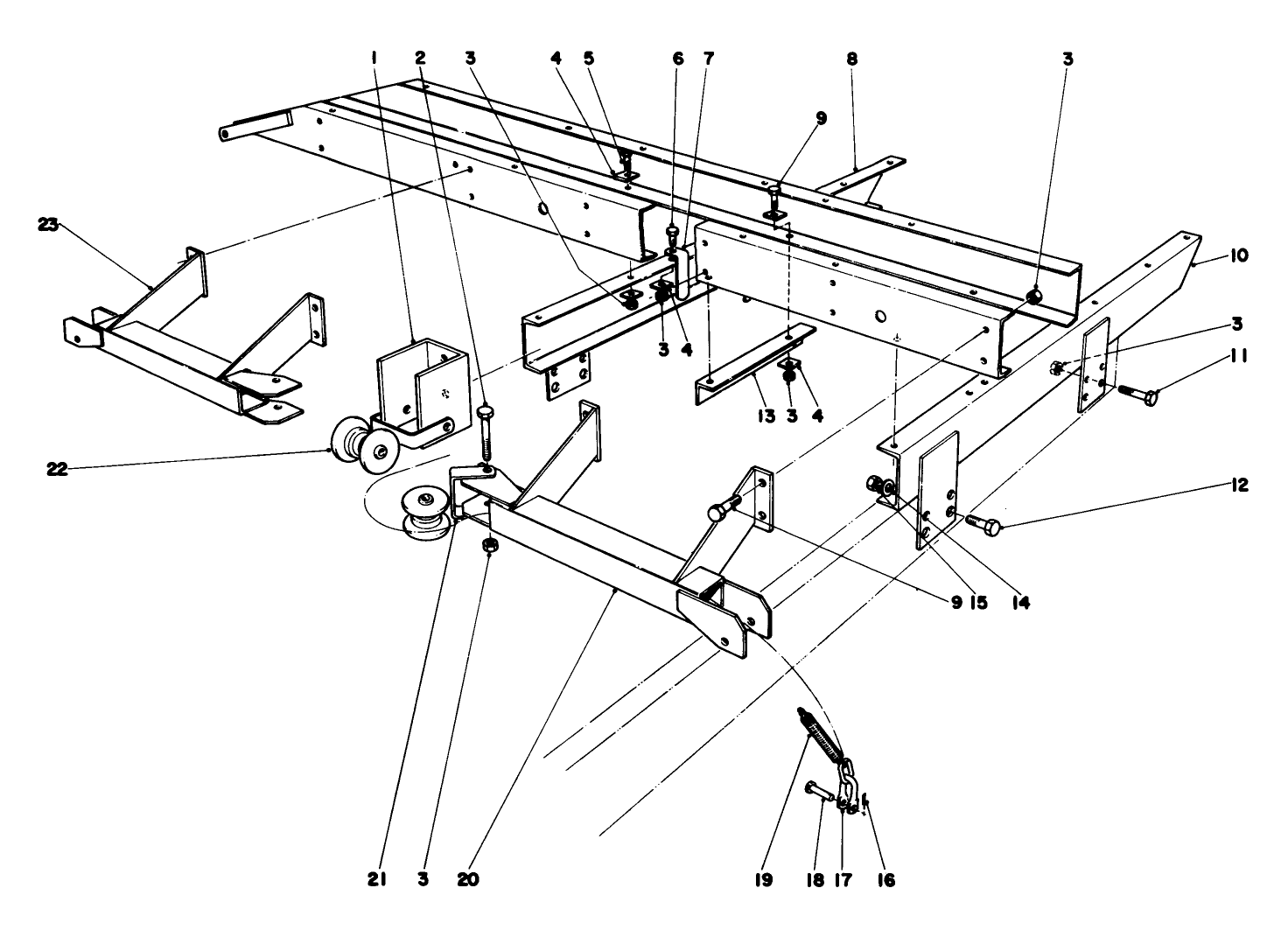 Main Frame Assembly-Front Parkmaster 7