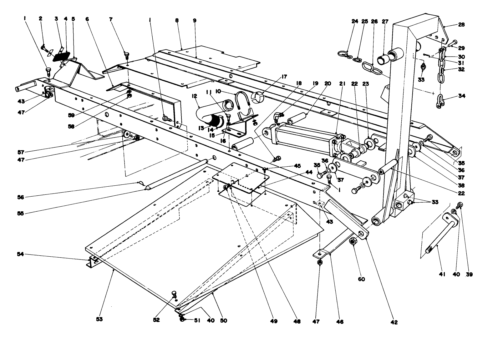 Main Frame Assembly-Front Center Parkmaster 7
