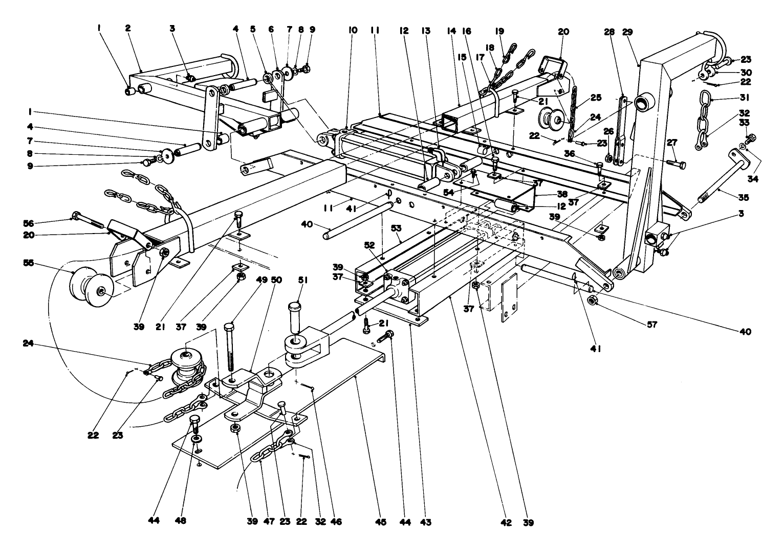 Main Frame Assembly-Rear Parkmaster 7