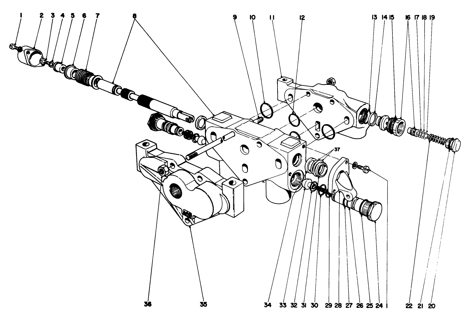 Hydraulic Valve Assembly No. 26-0620 Parkmaster 9