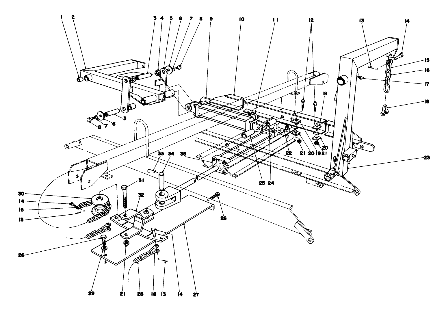 Main Frame Assembly-Rear Parkmaster 9