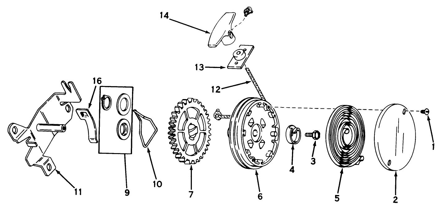 Rewind Starter No. 590450a