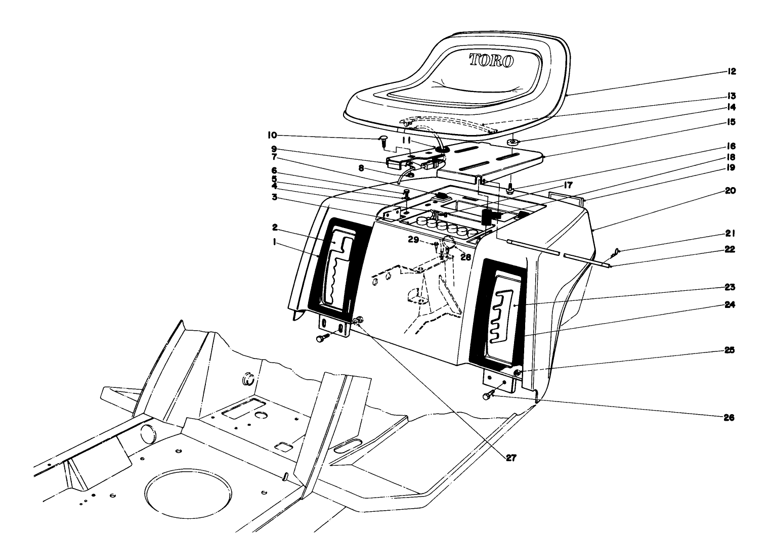 Rear Body & Seat Assembly