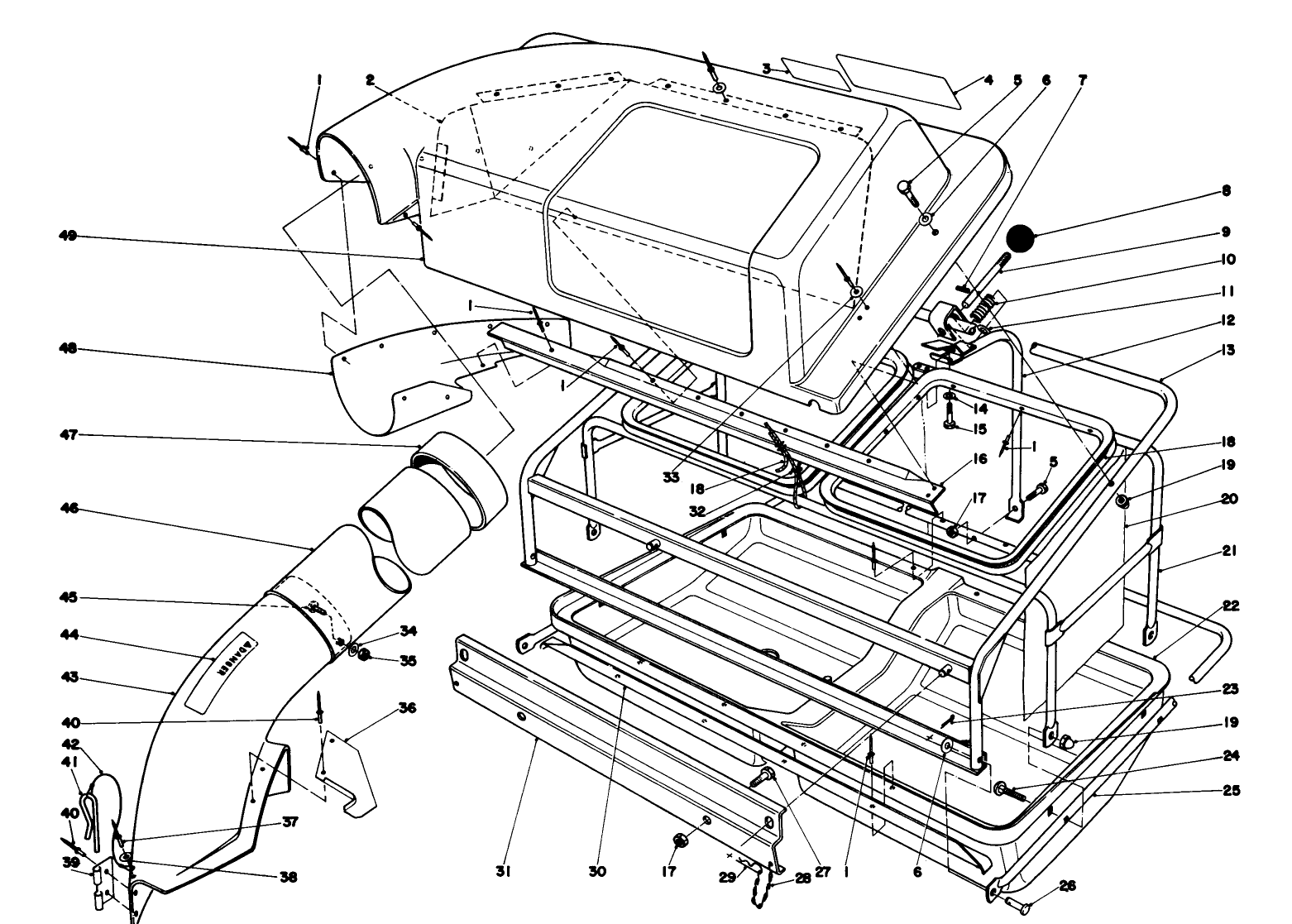 Easy Fill Grass Catcher Model 59120