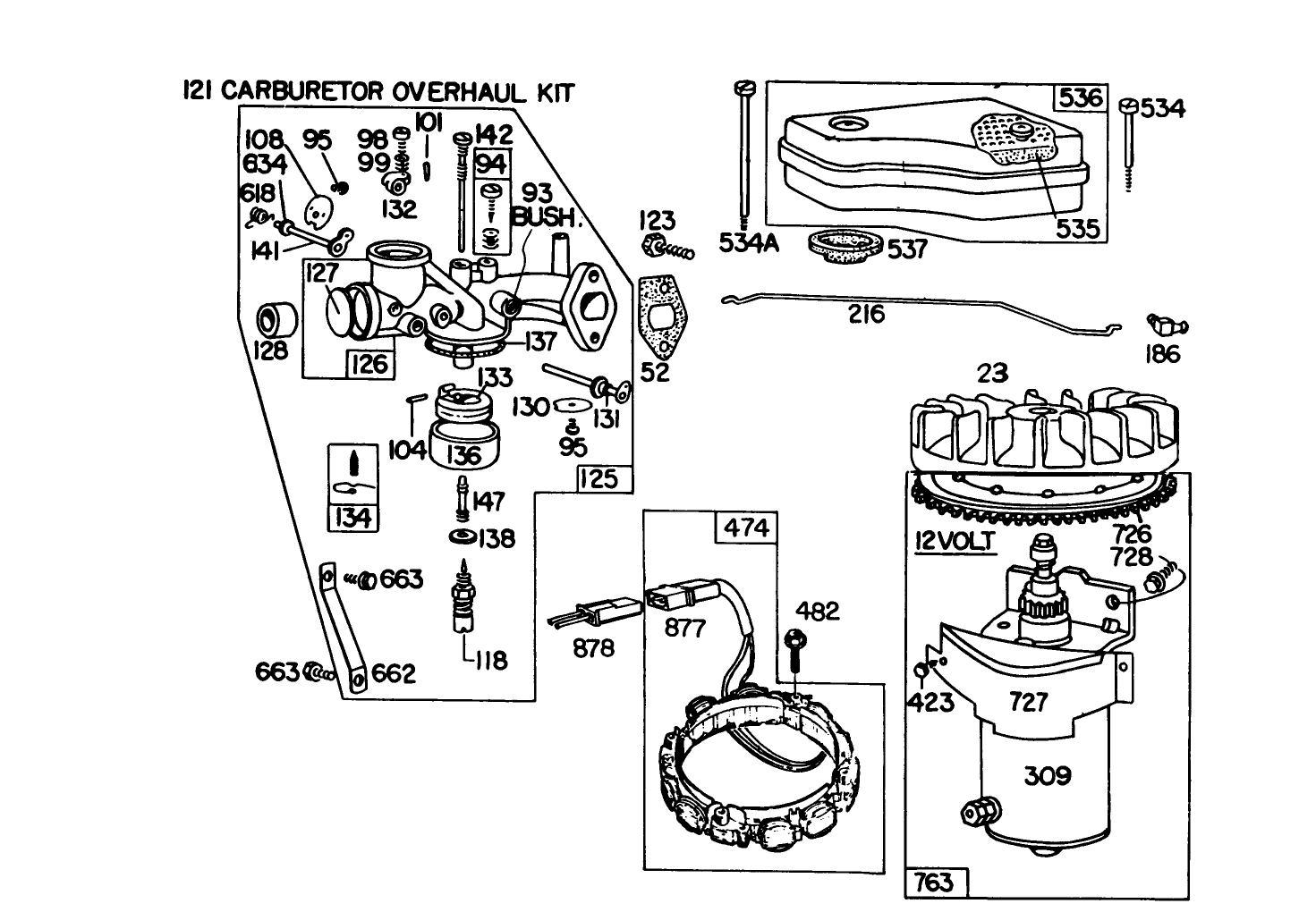Briggs & Stratton Model 191707-5641-01 (model 57300)