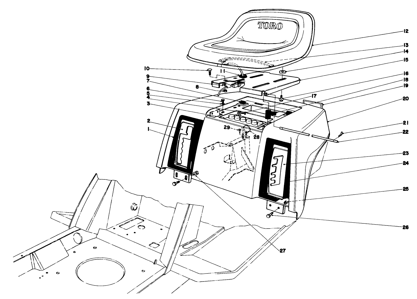 Rear Body & Seat Assembly