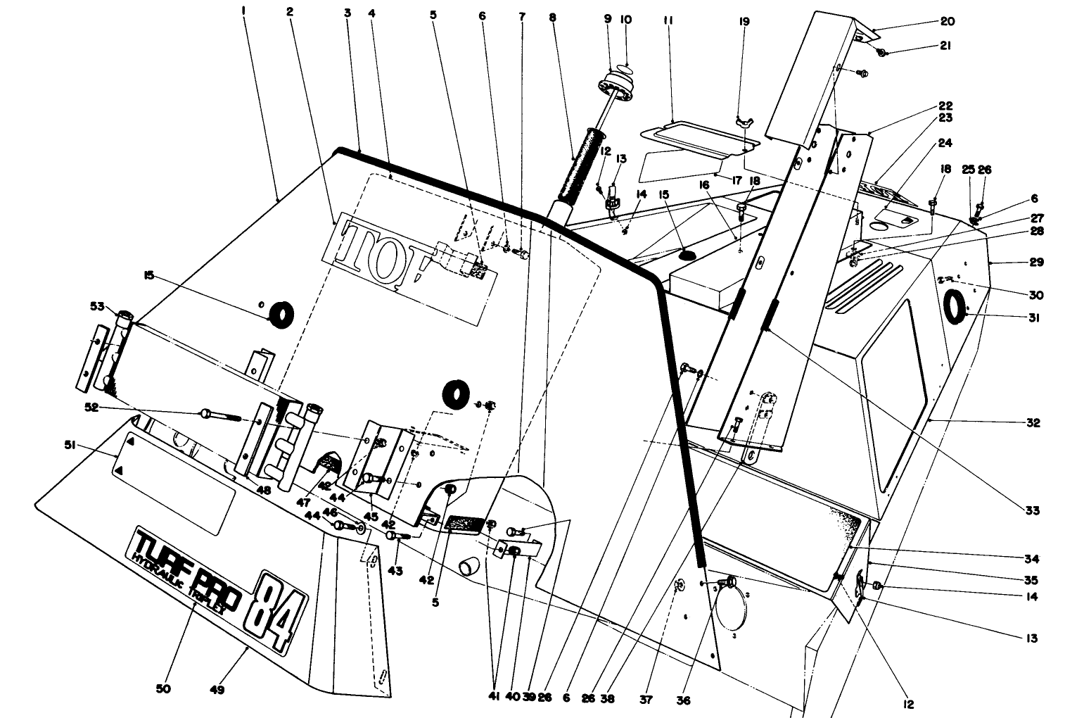 Hydraulic Reservoir And Front Shroud