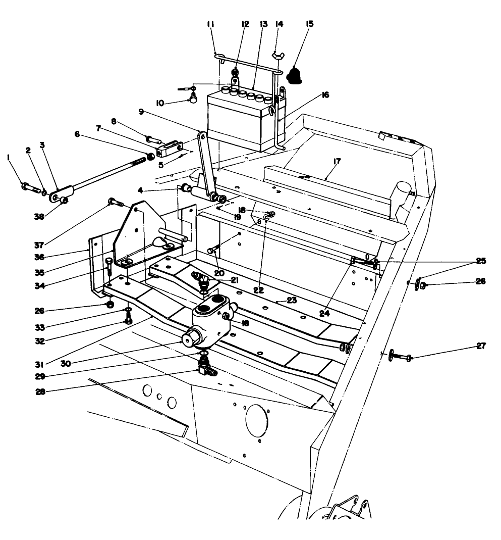 Motor Mounts Md Battery Assembly