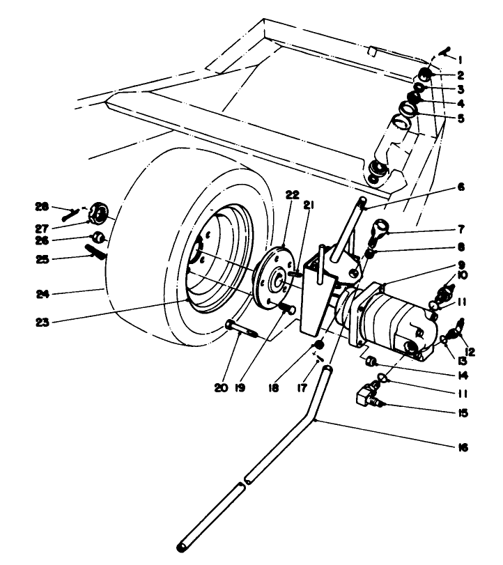 Rear Wheel And Motor Assembly