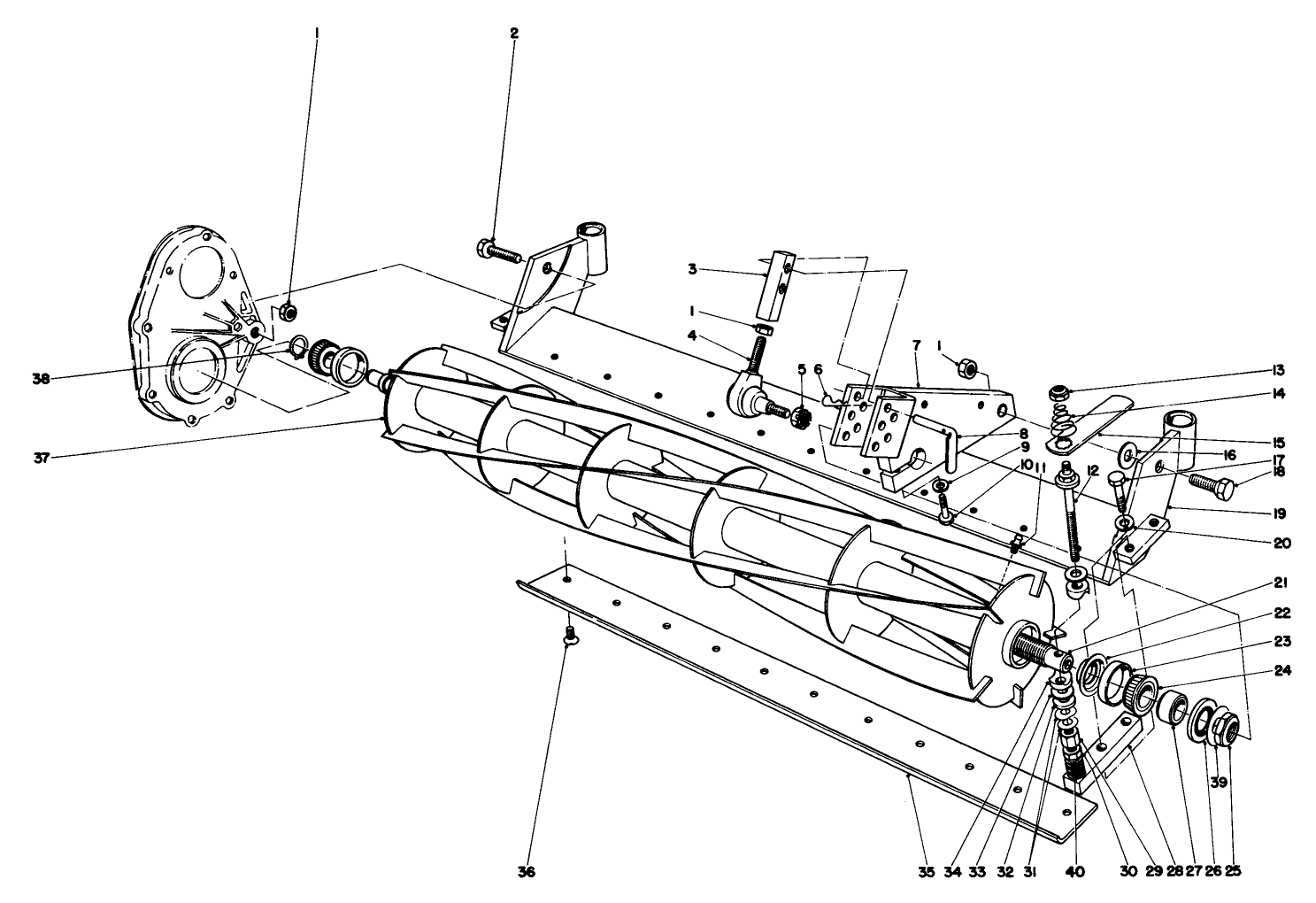 Reel And Bed Bar Assembly 5 Blade (model 03575)
