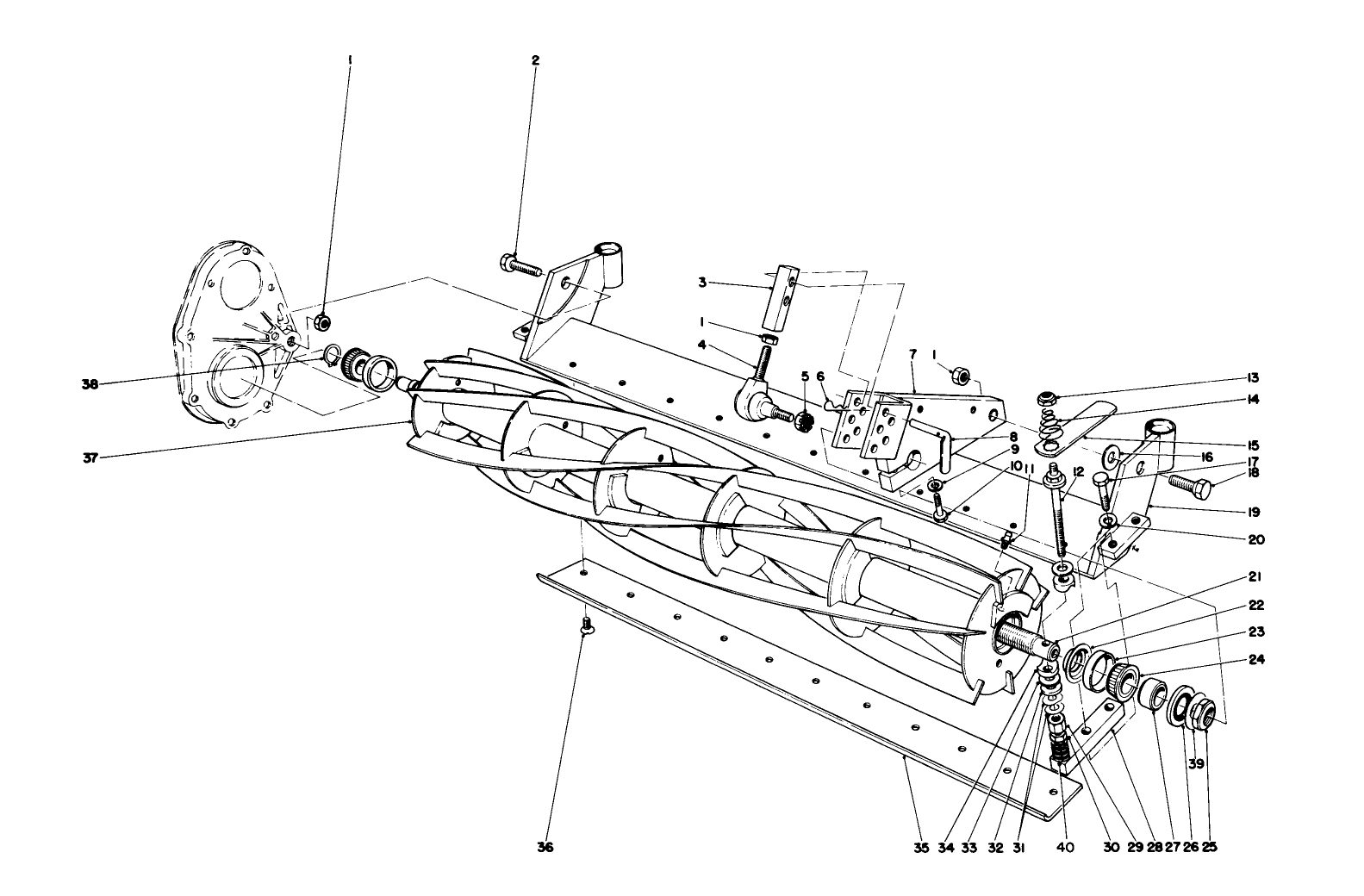 Reel And Bed Bar Assembly 7 Blade (model 03590)