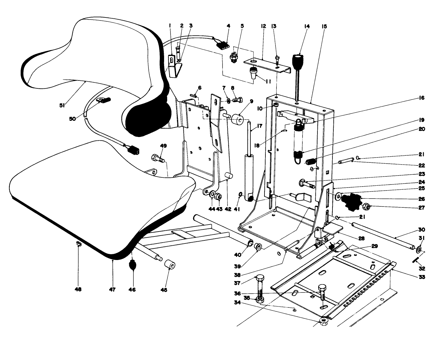 Suspension Seat Kit Model No. 03542 (optional)