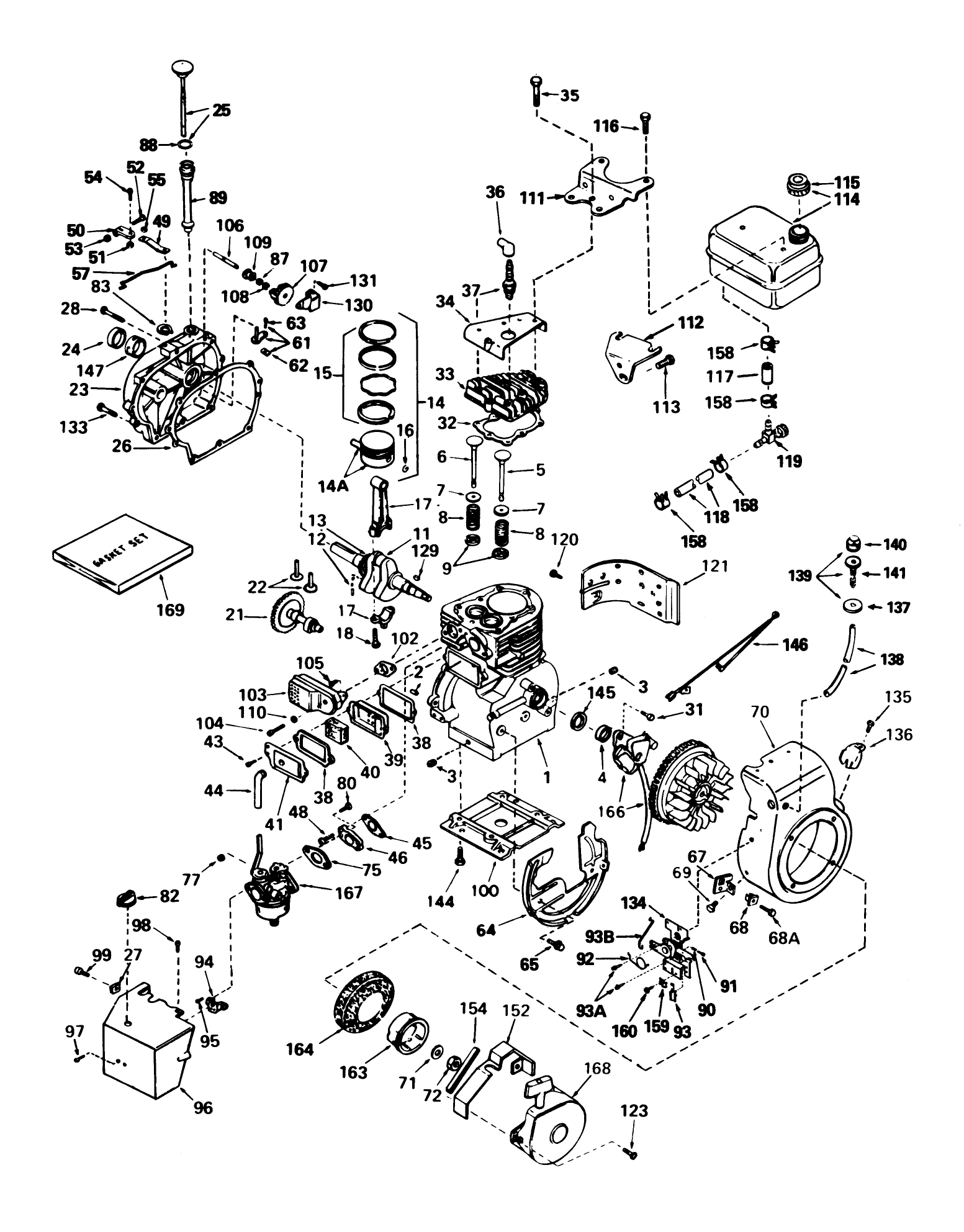 Engine, Tecumseh Model No. H50-65440m
