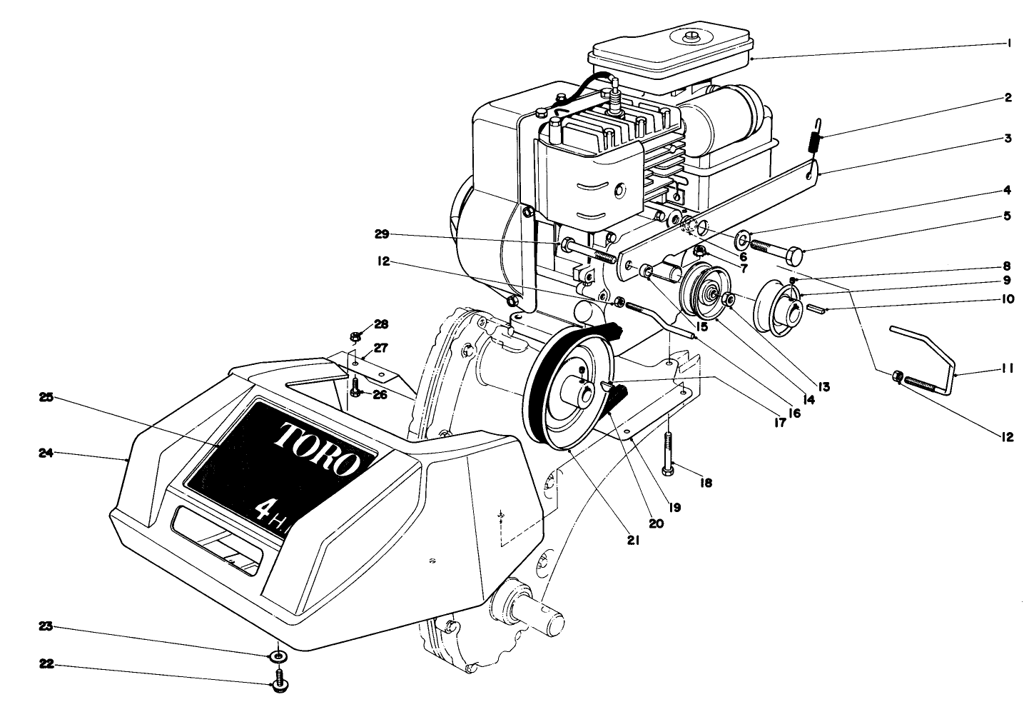 Engine And Shroud Assembly