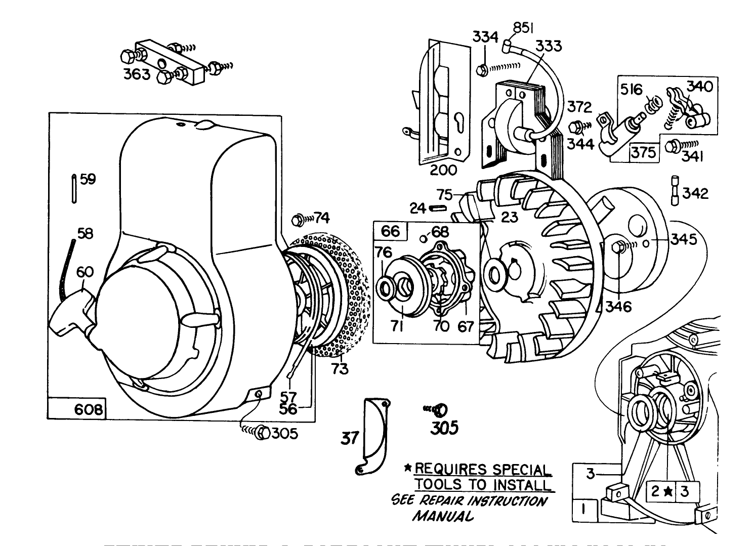 Engine Briggs & Stratton Model 111202-0131-01