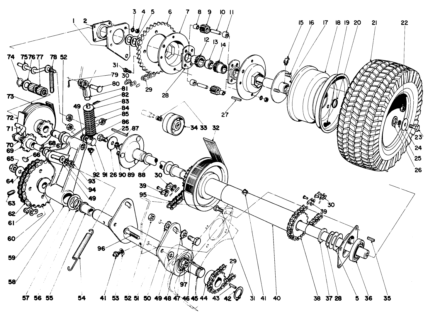Differential And Countershaft Assembly