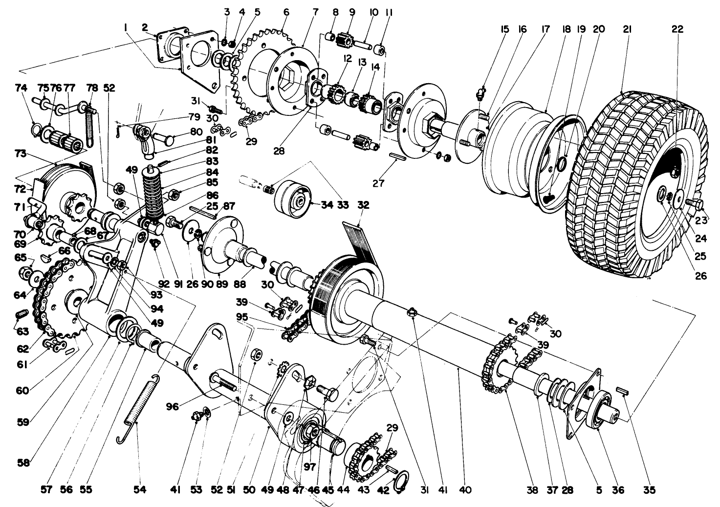 Differential And Countershaft Assembly