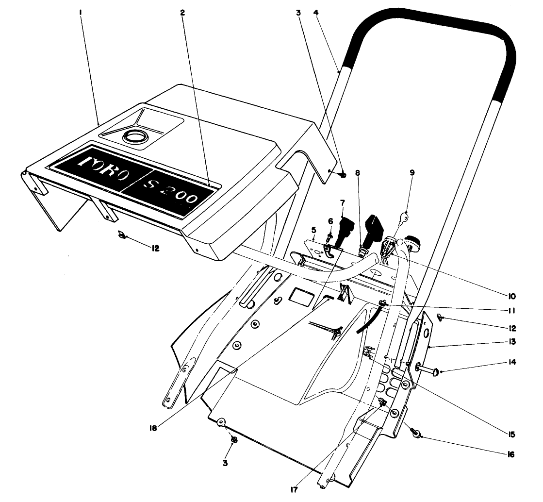 Shroud & Handle Assembly (model 38130)