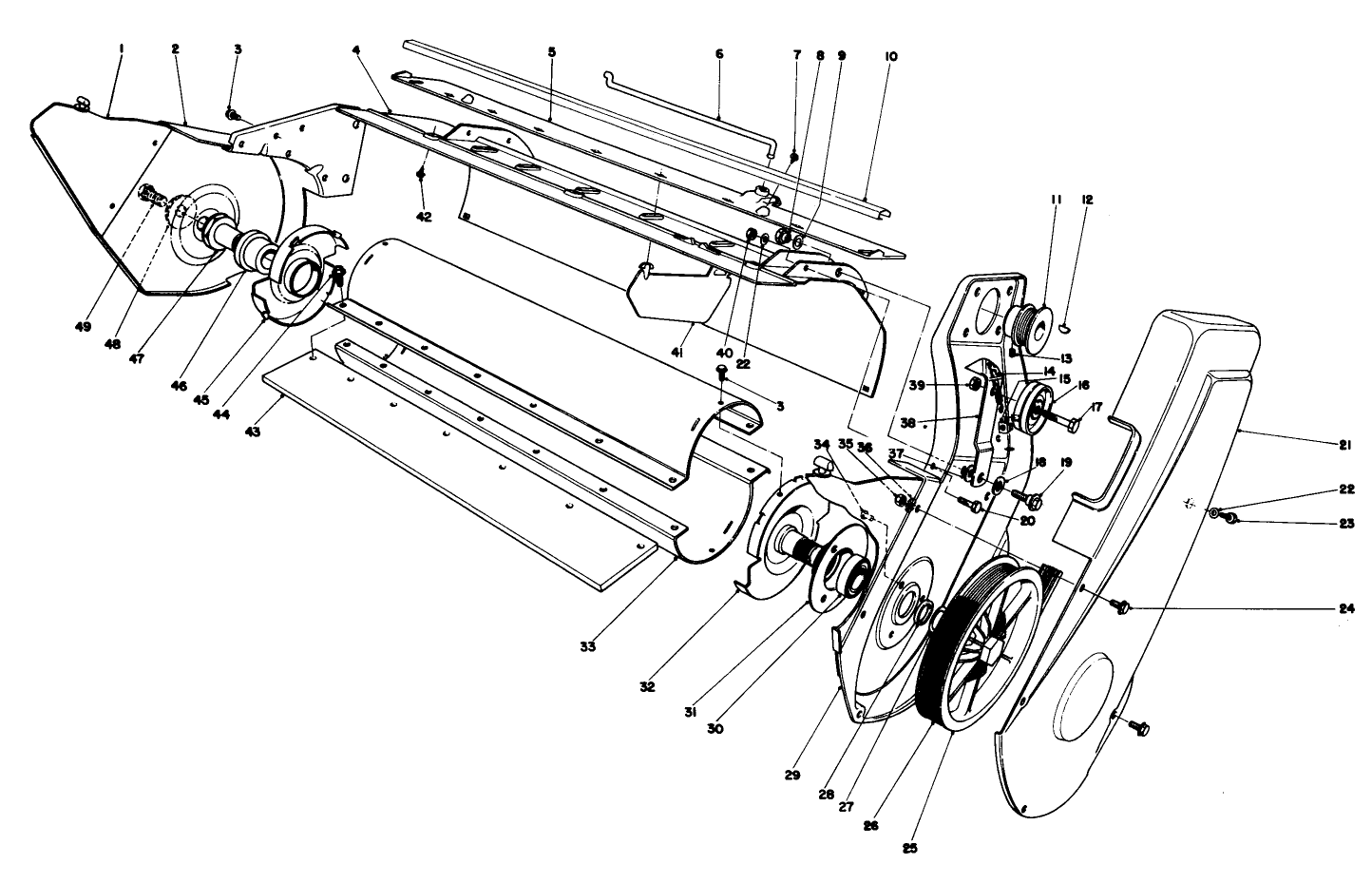 Lower Main Frame Assembly (model 38120)