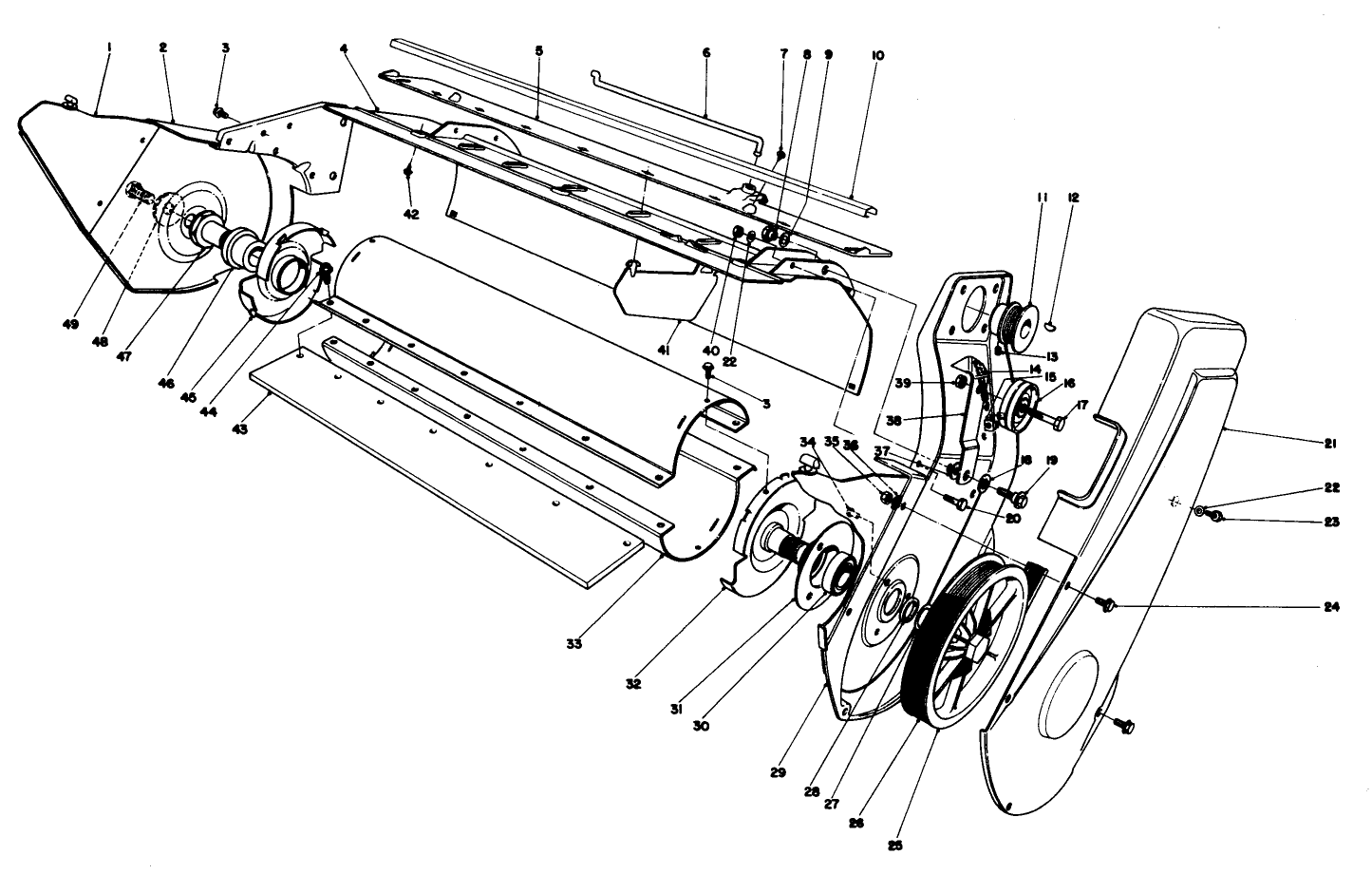 Lower Main Frame Assembly (model 38130)
