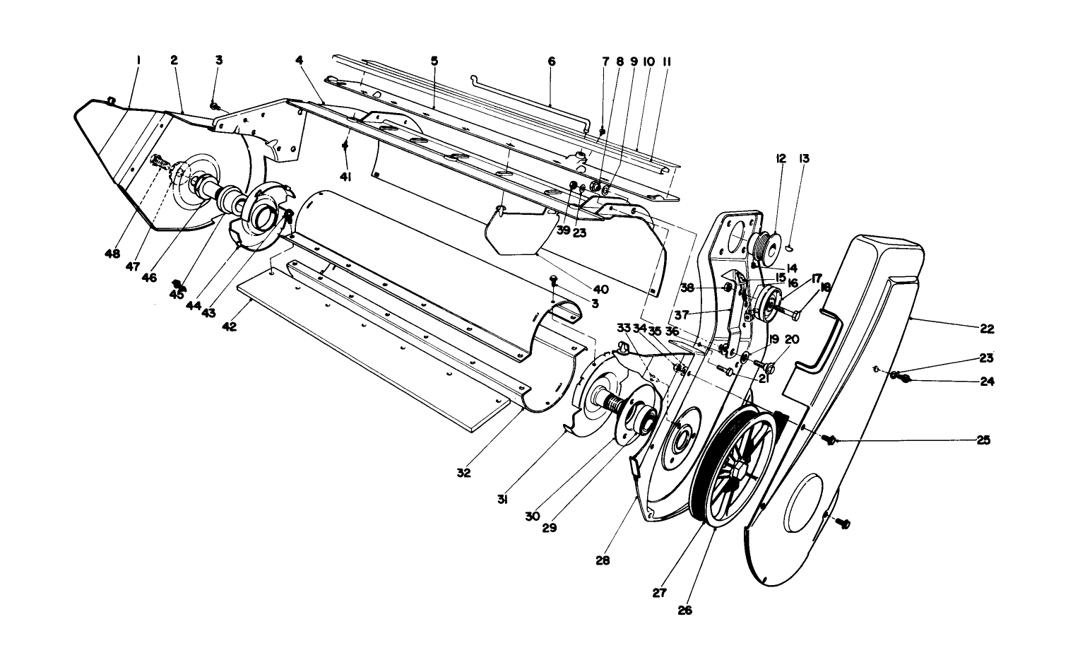 Lower Main Frame Assembly (model 38242 & 38252)