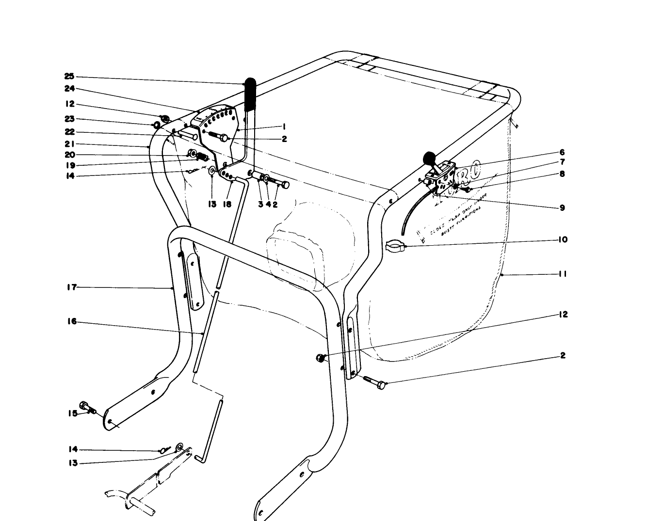 Controls And Handle Assembly (model 62912)