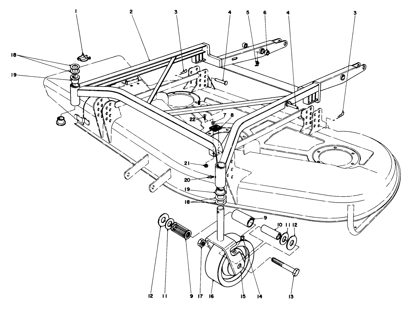 Deck Suspension Assembly