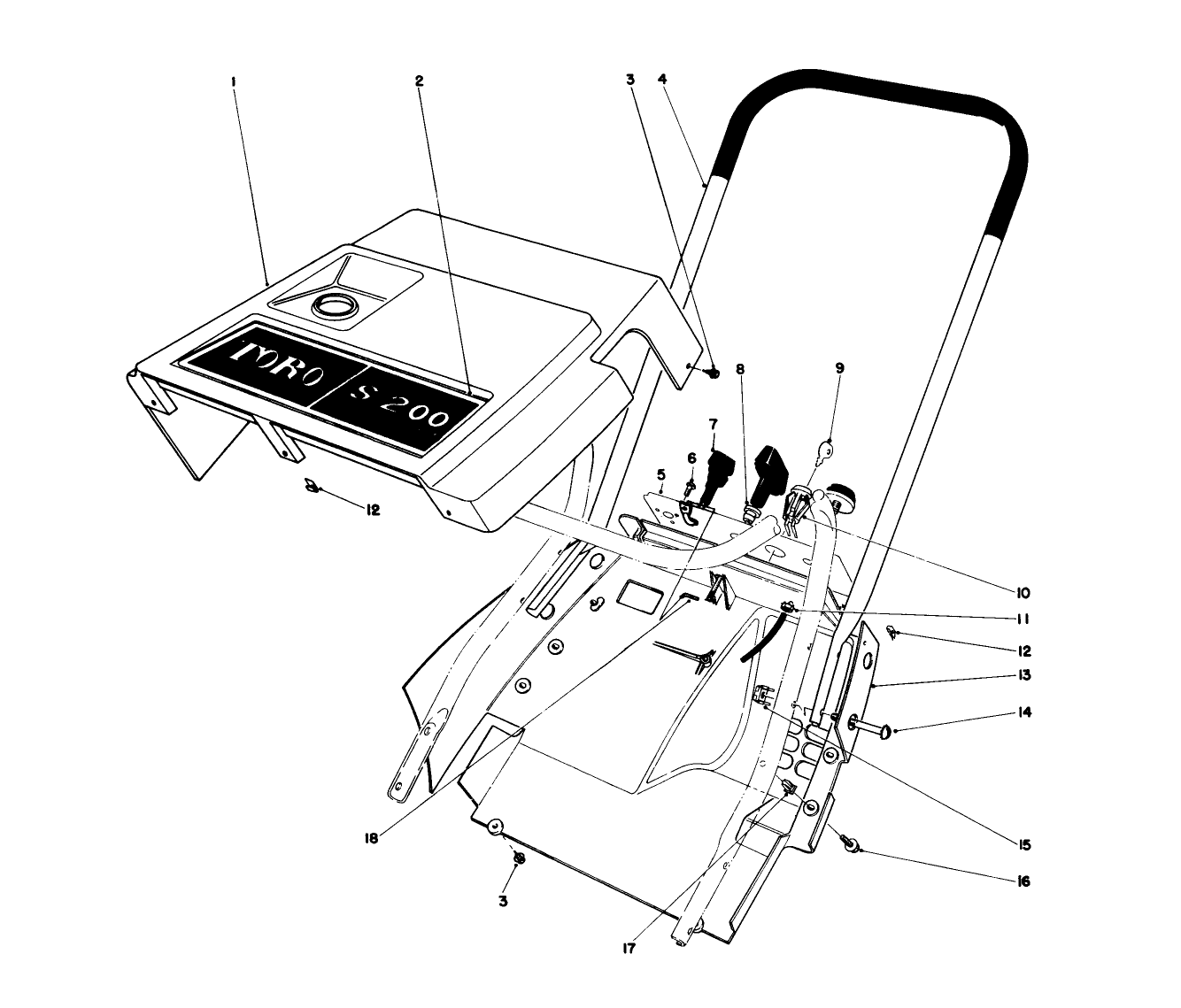 Shroud & Handle Assembly (model 38130)