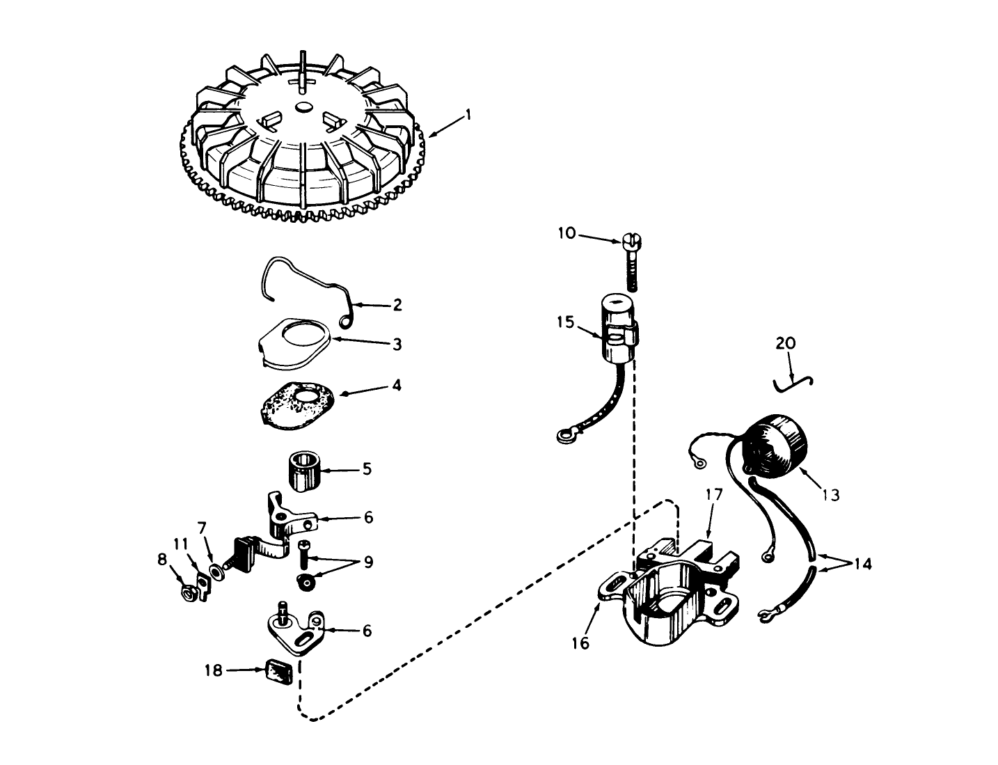 Magneto No. 610772a (engine Model Ah520 Type 1583, 1583a & 1583b)