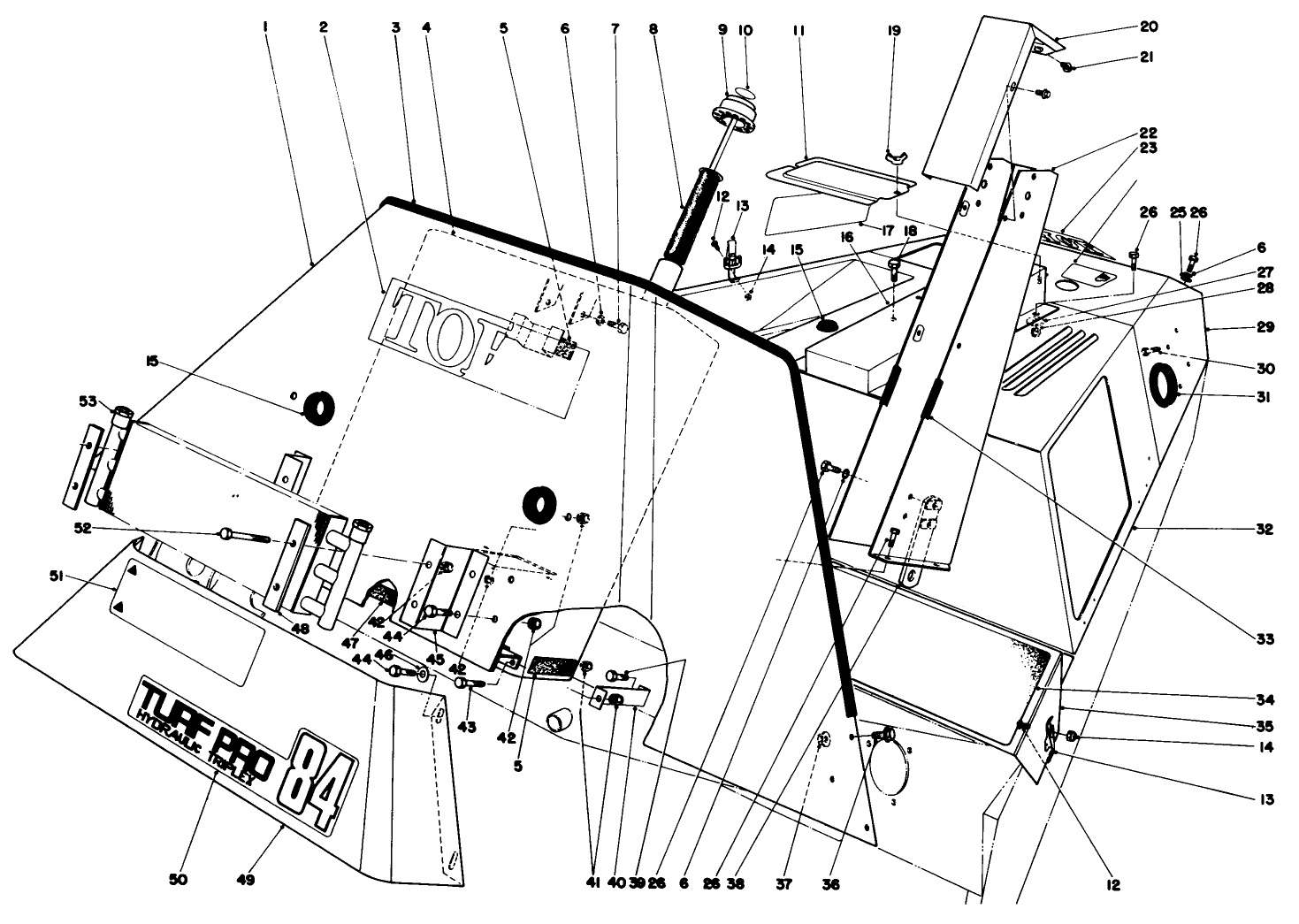 Hydraulic Reservoir And Front Shroud