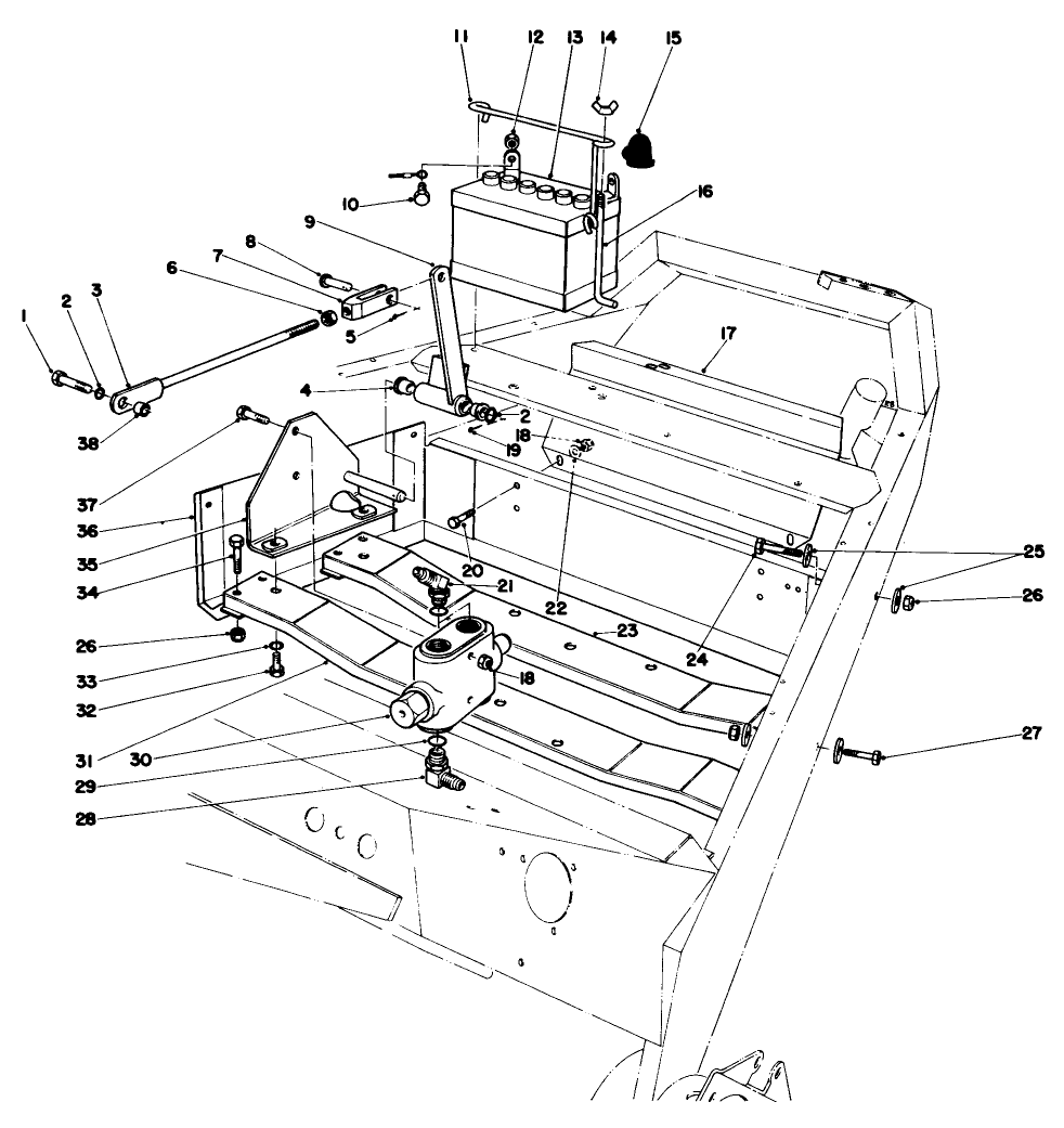Motor Mounts And Battery Assembly