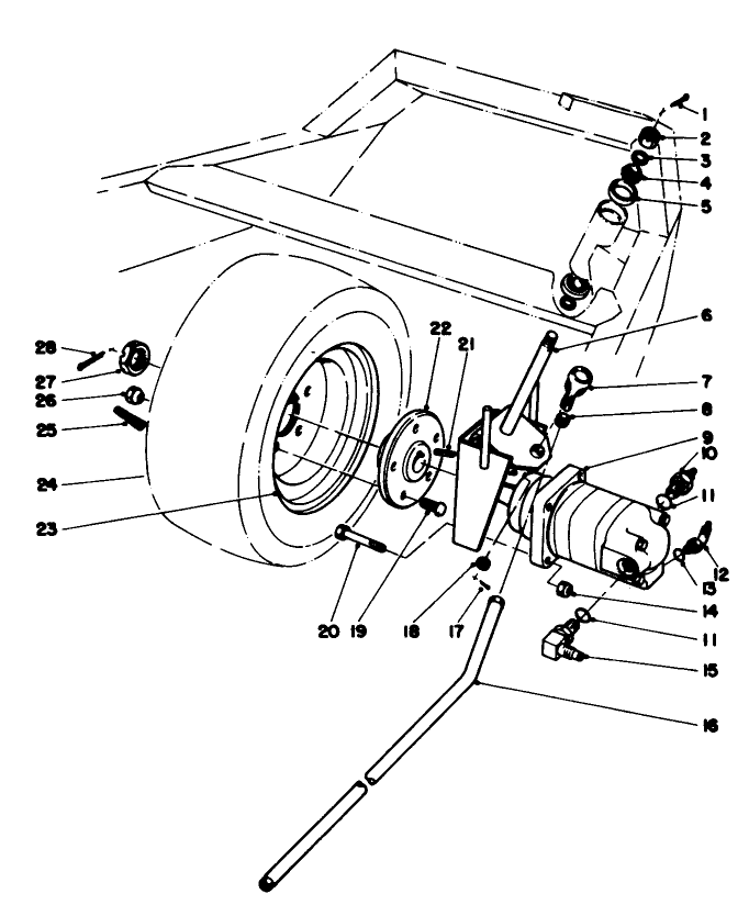 Rear Wheel And Motor Assembly