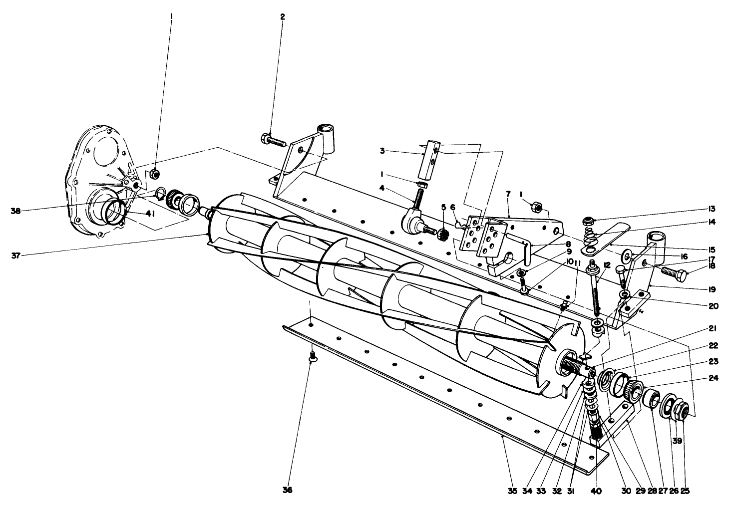 Reel And Bed Bar Assembly