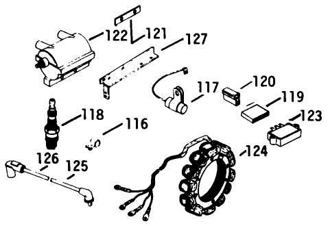 Ignition-Engine Kohler No. K582qs Type No. Pc-36273a