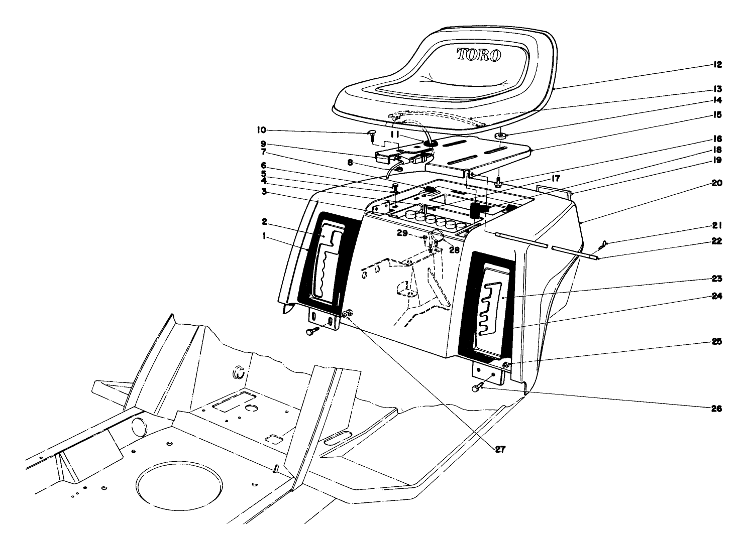 Rear Body & Seat Assembly