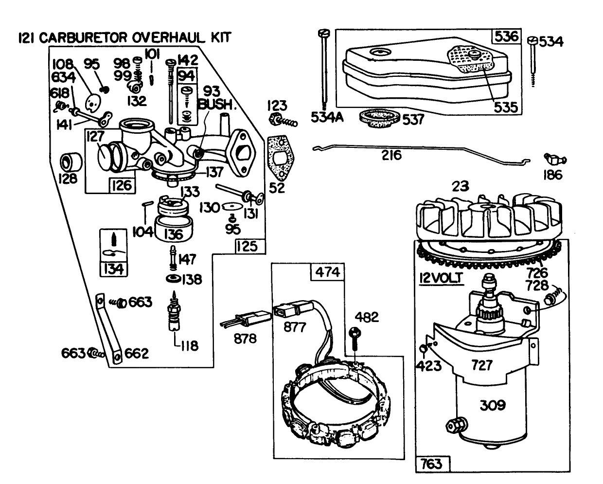 Briggs & Stratton Model 191707-5641-01 (model 57300)