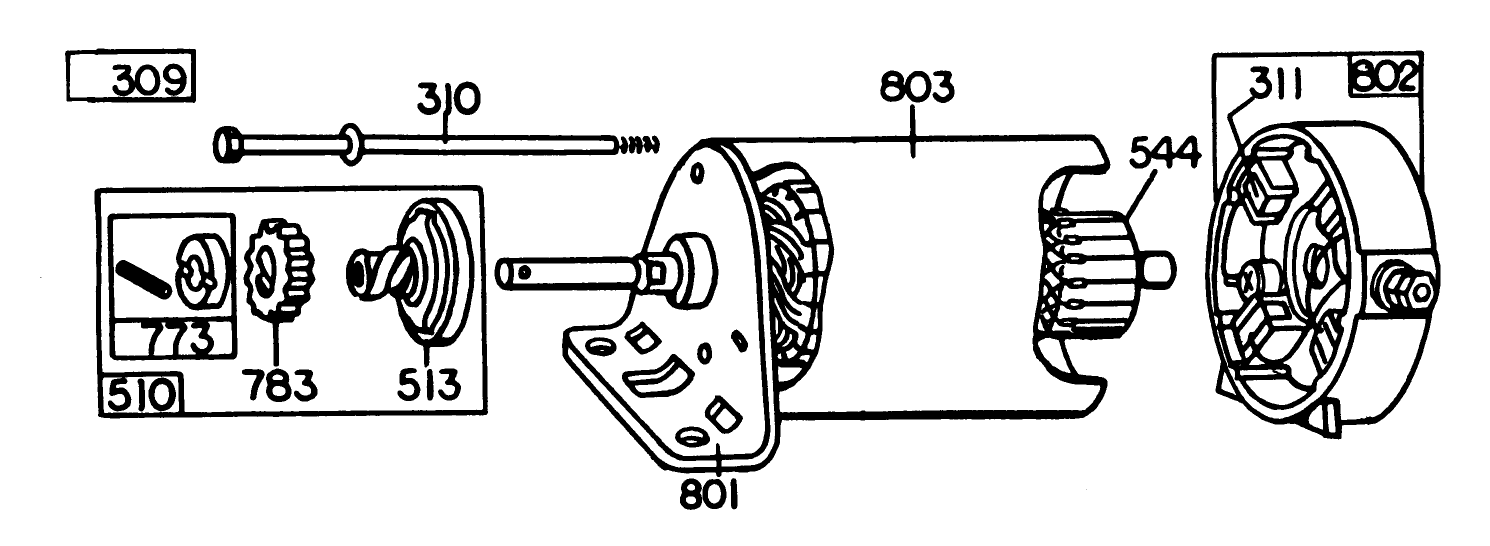 Briggs & Stratton Model 252707-0223-01, Engine Briggs & Stratton Model 252707-0177-01 (model 57360)