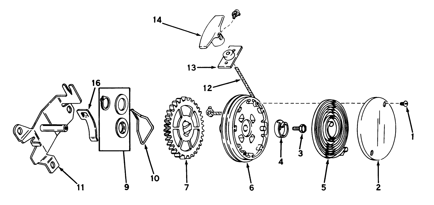 Rewind Starter No. 590450a
